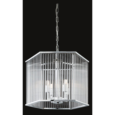 Rialto 4 - Light Chrome Unique/Statement Pendant