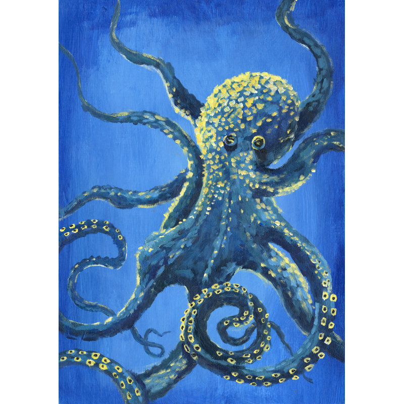 The Octopus - Painting Print, 91 cm H x 61 cm W, Wrapped Canvas