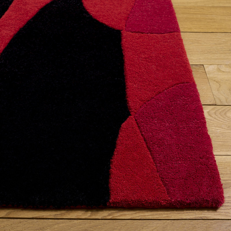 Tapis ivoire en laine touffeté à la main Amier, Rectangle 2 pi x 3 pi