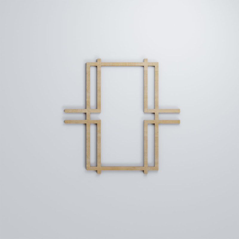Panneaux muraux en bois Granby, Bouleau, H 7 3/8 po x l 7 3/8 po x P 1/4 po