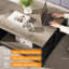 Farm House 4 Legs Coffee Table, Centre Table for Living Room with Storage