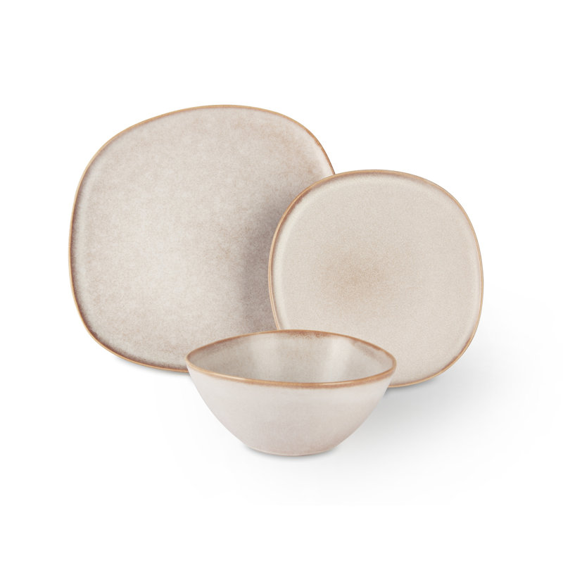 Stoneware Dinnerware Set 12 Piece - Service for 4
