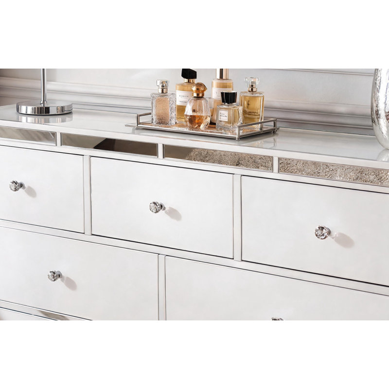Commode 7 tiroirs Fazeley, Blanc