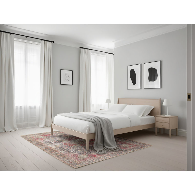 Tapis bleu / rouge Vespera, Rectangle 5 pi x 7 pi