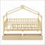 Lit plateforme simple en bois de pin massif avec 2 tiroirs pour la chambre à coucher-505376913