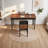 Retro black solid wood desk-582979972