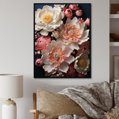 Pivoines ornées d'accents dorés magiques