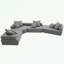 Canapé modulaire surdimensionné rembourré de mousse Breydan-759534551