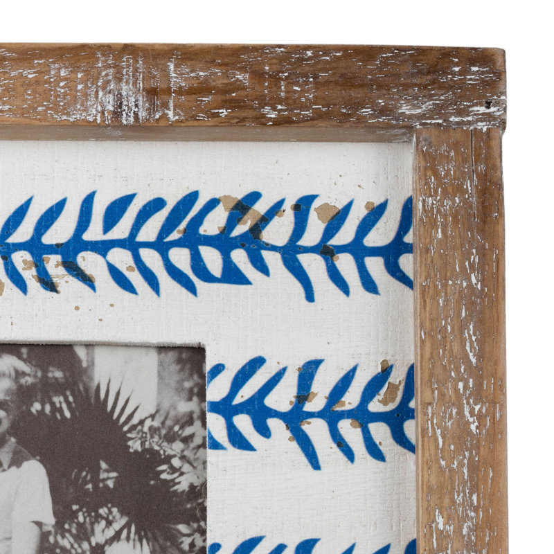 Blue Wood Picture Frame