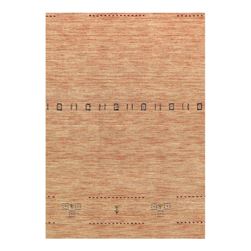 Geometric Area Rug in Rose