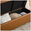 Banc de rangement rembourré en polyuréthane de 60,2 po de large avec repose-pieds capitonné avec repose-pieds-287821559