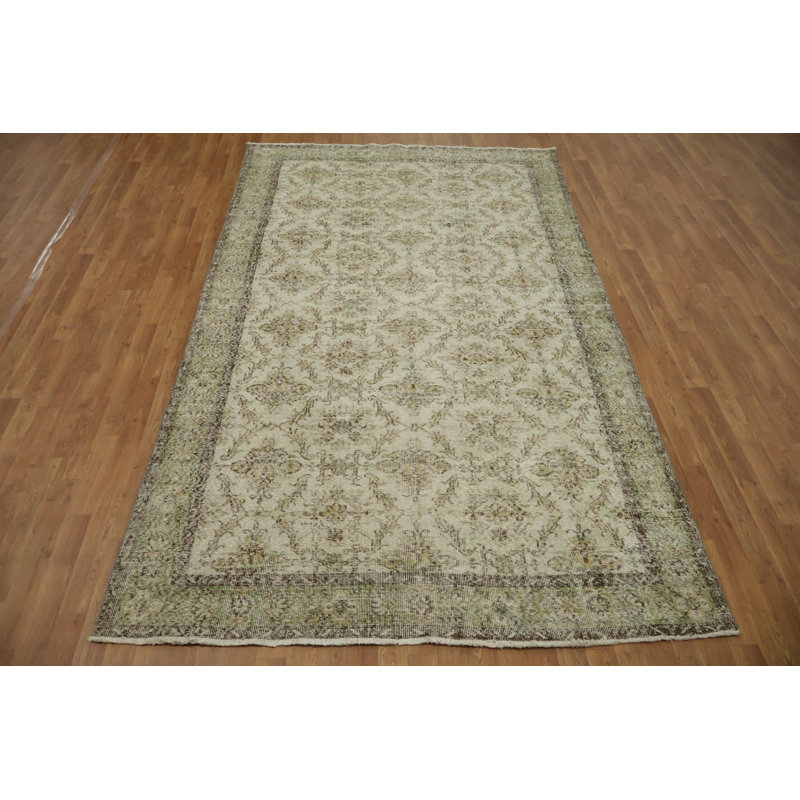 Tapis oriental élégant et vieilli Anatolian 6 x 11
