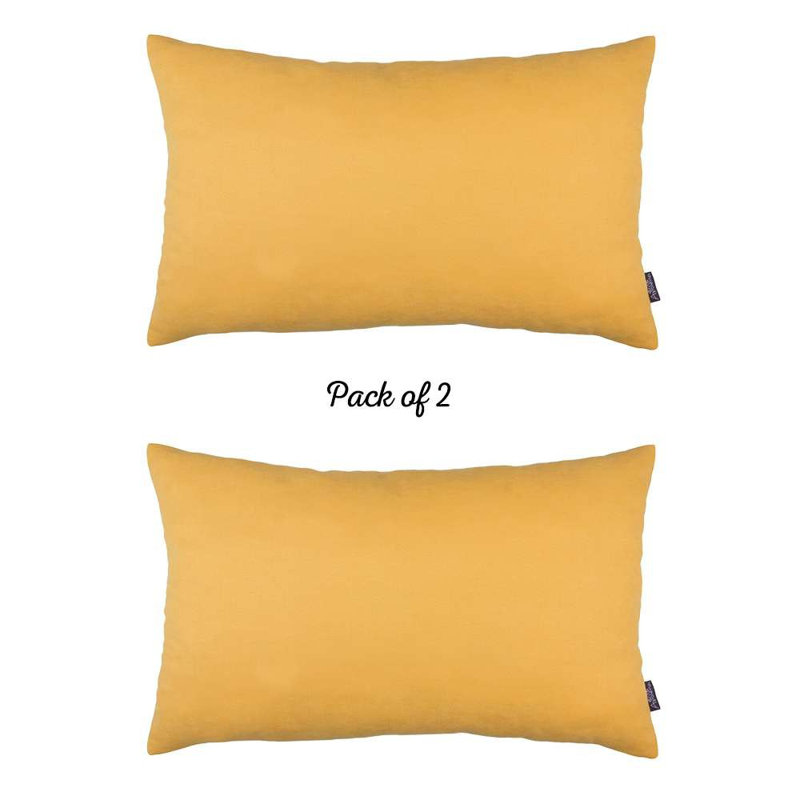 Linen Throw Pillow, Yellow