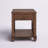 Stockbridge 21-Inch Square Wood End Table with Drawer, Traditional Cherry Stain Finish, Sturdy Pine Construction, Includes Storage Shelf and Functional Drawer for Living Room Essentials