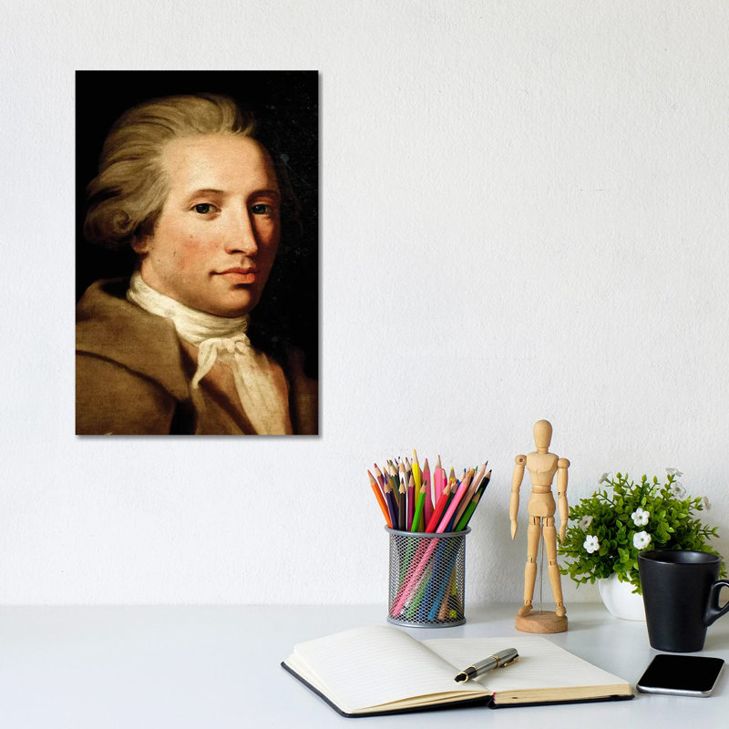 Portrait Of Antonio Maria Gaspare Sacchini by Elisabeth Louise Vigee Le Brun - Wrapped Canvas Painting