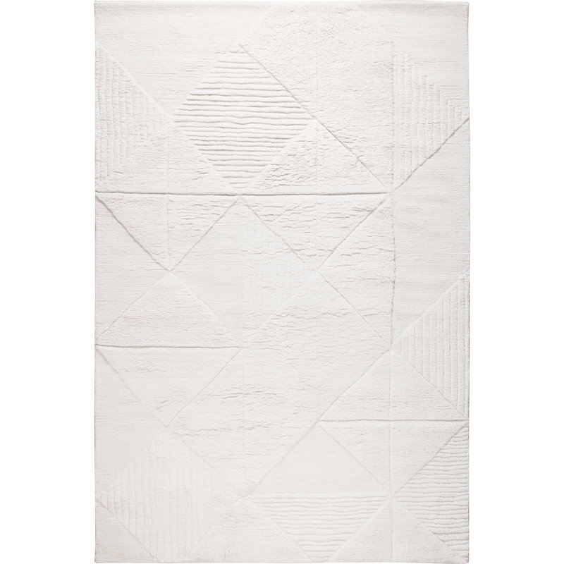Aerial Cream Area Rug, Rectangle 6' x 9'