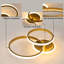 Clarina 3 -Light 52cm LED Flush Mount Ceiling Light-5092802