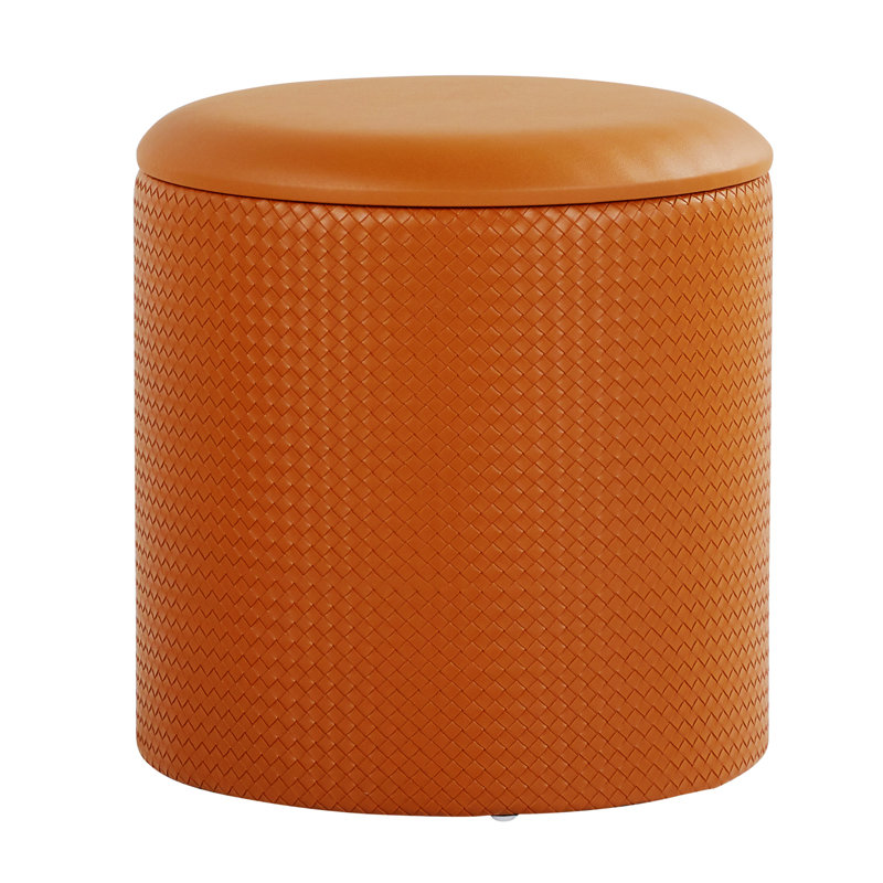 Repose-pieds Daymeon, Polyester brun clair