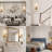 15-Inch Brass Wall Sconces, Set Of 2 With Crackle Glass Shade, Modern Vanity Light Fixtures For Bathroom, Bedroom, Living Room, Hallway And Staircase