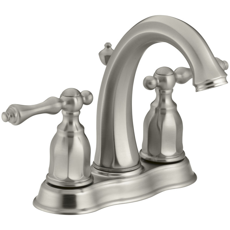 Kelston® Centerset Faucet with Drain Assembly, Vibrant Brushed Nickel