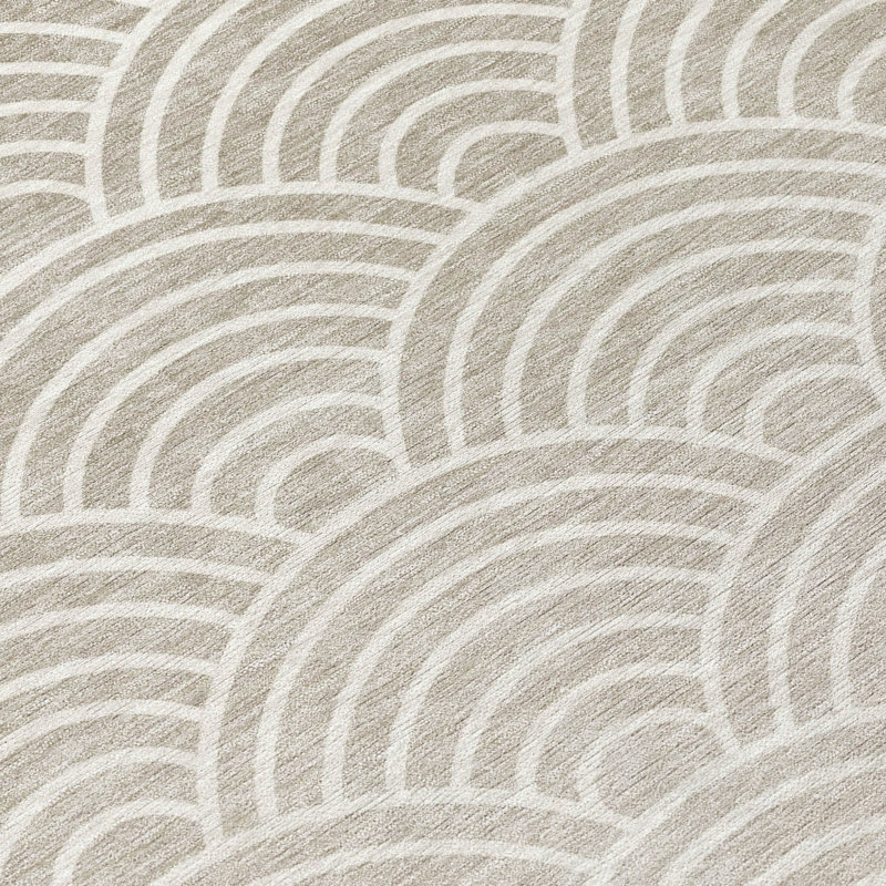 Tapis géométrique intérieur / extérieur lavable à la machine Kugler ACN2414, Rectangle 10 pi x 14 pi