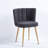 Modern Accent Chair(Set Of 2 ) With Iron Tube Wood Color Legs-1693145293