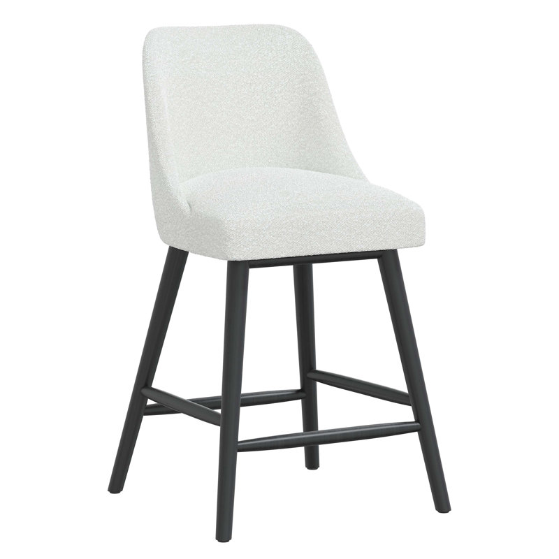 Tabouret de bar et de comptoir Gallie, Tabouret de comptoir (siège d'une hauteur de 27 p, Boucle ivoire classique