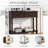 Daisy Series Console Table Traditional Design with Two Drawers and Bottom Shelf-1154262240