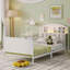 Lit plateforme simple en métal avec lumière, pour chambre d'enfant Lit simple en métal avec design rembourré et avec rangement-1562203349-1562203348