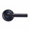 Bravura 846-0 Knurled Privacy Lever on Traditional Round Rose in Oil Rubbed Bronze