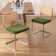 Crumley 18.8" H Upholstered Side Chair with Cane Rattan Back and Steel Frame