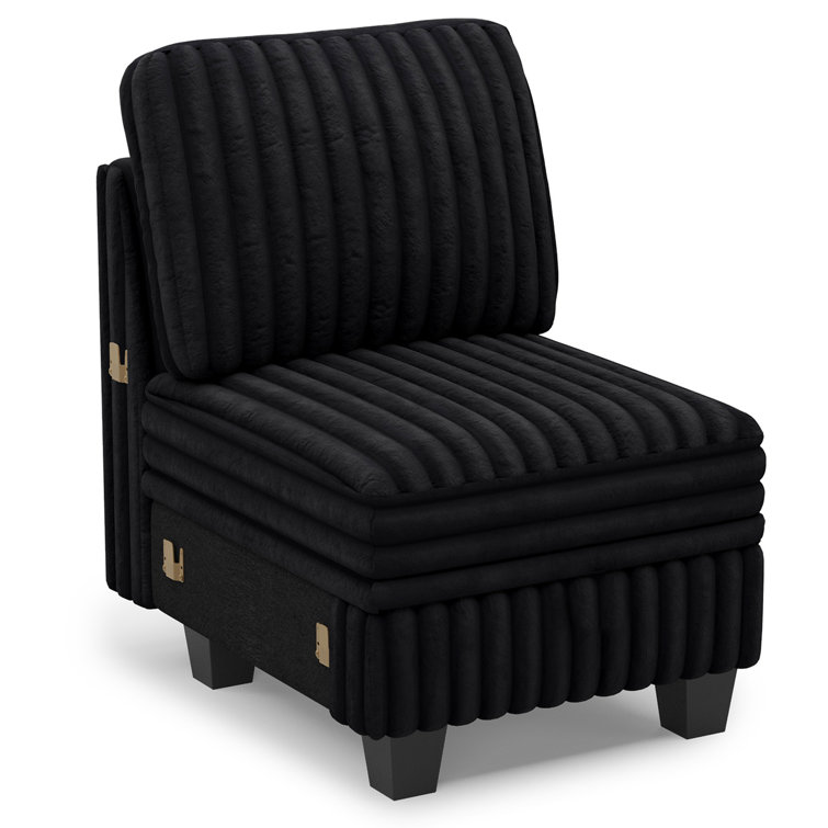 Corduroy Single Seat Module Part C  For Modular Sofa