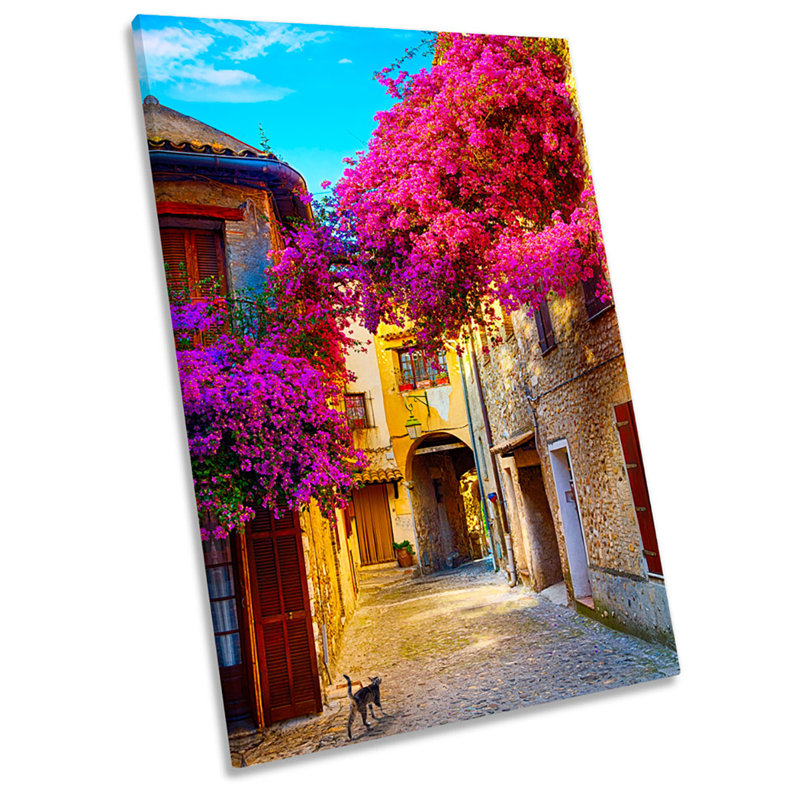 Old Mediterranean Town - Wrapped Canvas Print, 61cm H x 40.6cm W