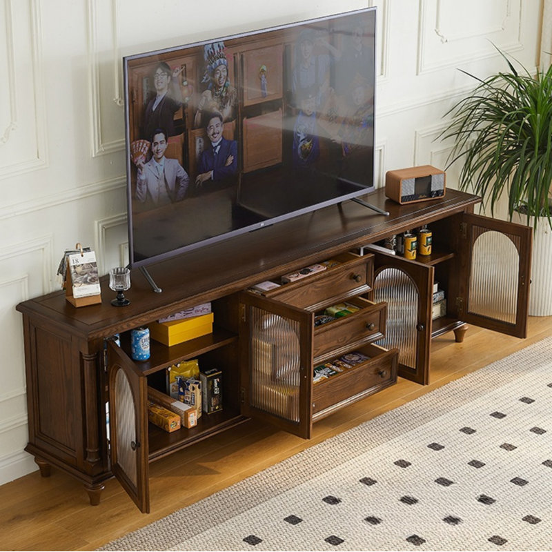 Meuble télé rétro brun