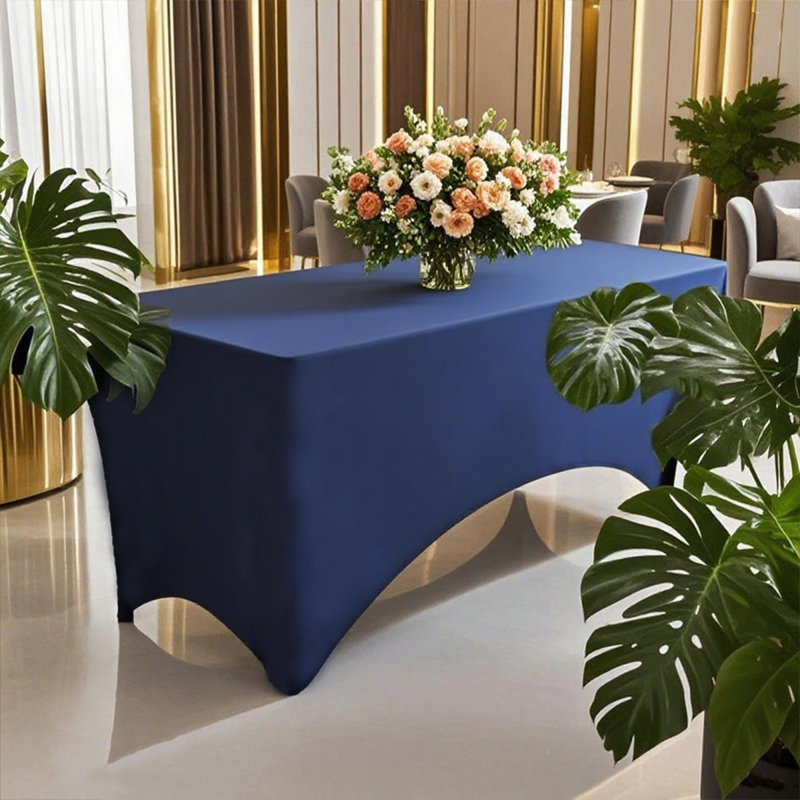 Grande nappe rectangulaire de 6 pi, couvertures en tricot extensibles de 180 g / m², disponible en plusieurs couleurs, convient aux restaurants d'hôtel, aux cuisines, aux bureaux et aux longues décorations de salle de réception. Premium et élégant