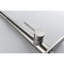 Robinet de cuisine avec pulvérisateur rétractable en nickel brossé, robinet d'évier de cuisine à poignée simple à grande arche avec plaque de pont, robinets de cuisine commerciaux en acier inoxydable moderne