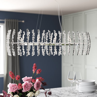Luminaire suspendu linéaire 8 lumières Viggo