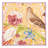 Cotton Blend Floral Square Napkin