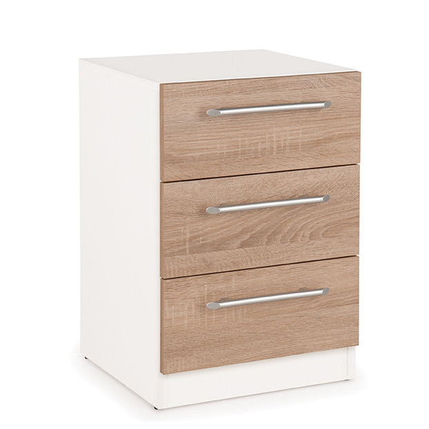 Esher 40.5cm W Solid + Manufactured Wood Bedside Table