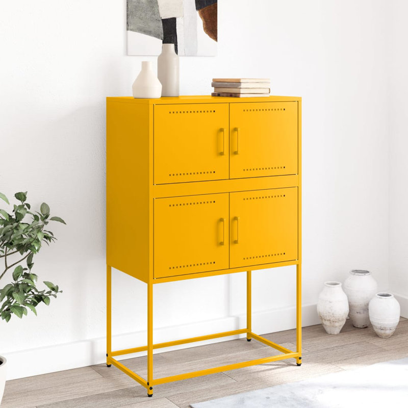 Aidelis Sideboard Accent Chest, Mustard Yellow