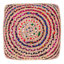 Pouf carré en jute / coton Marind l 20 po Margo