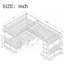 Lit superposé de taille Huybert avec mezzanine attachée et deux tiroirs - peu encombrant Durable-541162461