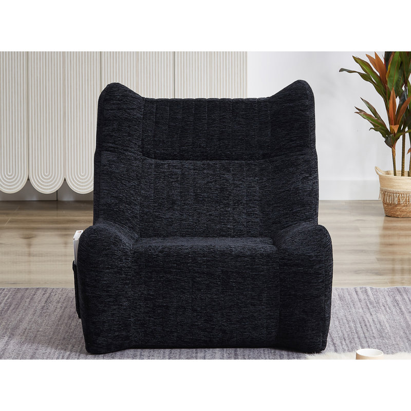 Fauteuil à billes 35 "pour adultes, Chenille noir