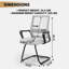 Chaise de réception en filet | Méridienne de bureau ergonomique pour salle d'attente, ensemble de 2 chaises et espaces invités  -1789394360