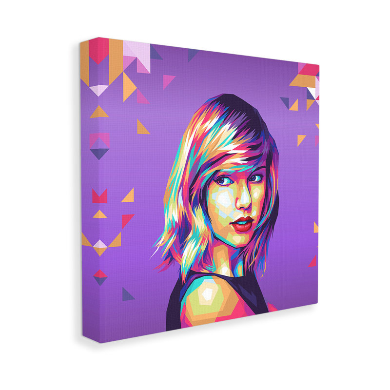 Pop Art avec motif sur toile, art mural par Birch & Ink, H 30 po x l 30 po