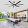 7 - Blade Modern Industrial Extra Large Ceiling Fan with Dimmable 3CCT LED Lights and Remote Control