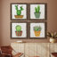 Boho Cacti I - Ensemble de 4 reproductions de cadres photo sur toile-1248026989-1247814918-1247815165