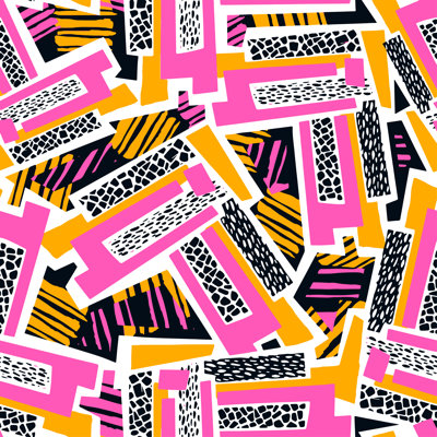 Reinke Geometric Graffiti - Wrapped Canvas Print