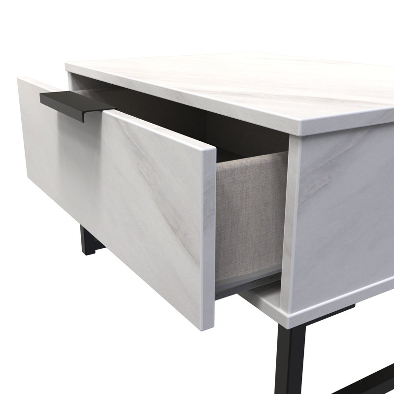Bonnelle 58cm W Manufactured Wood Bedside Table