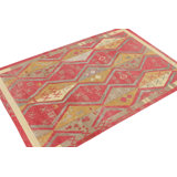 Distressed Homage Hand Knotted Wool Geometric Area Rug